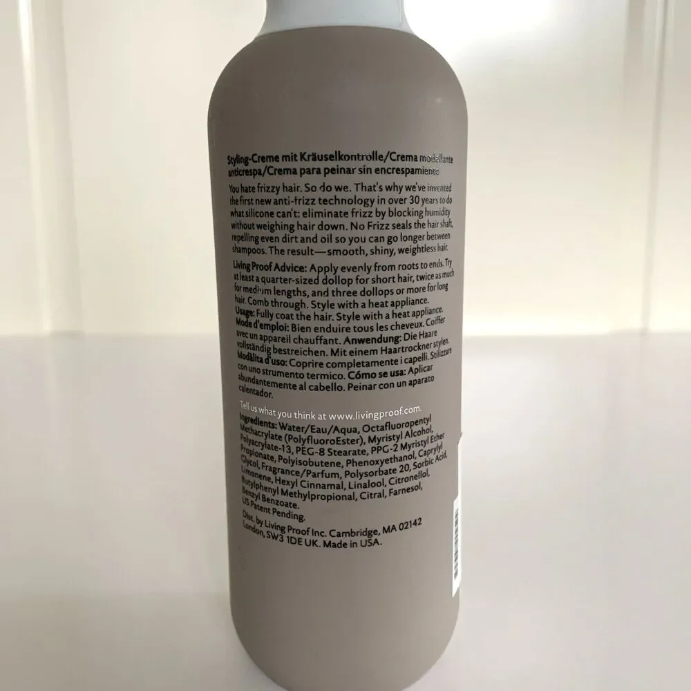 Living Proof Styling Cream Straight Making for Medium to Thick Hair No Frizz 8oz